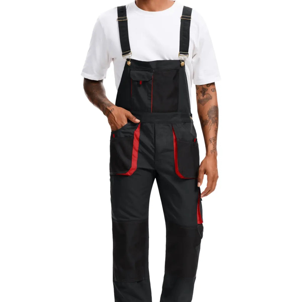 Workidea Bib Overall with Multiple Pockets Fabric Menswear Fabric Menswear