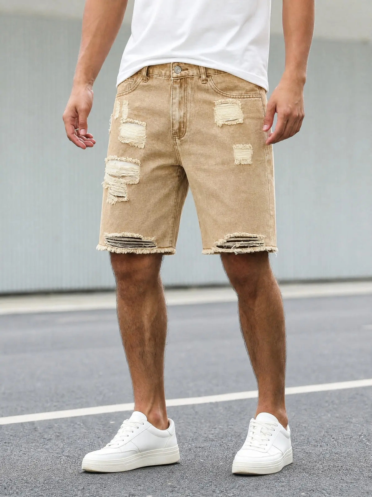 Men's Fashion Distressed Casual Ripped Jeans Shorts, Summer New Design, Casual Wear, Baggy, Pocket, Comfortable Fit, Stylish Look, Ideal for Daily Use