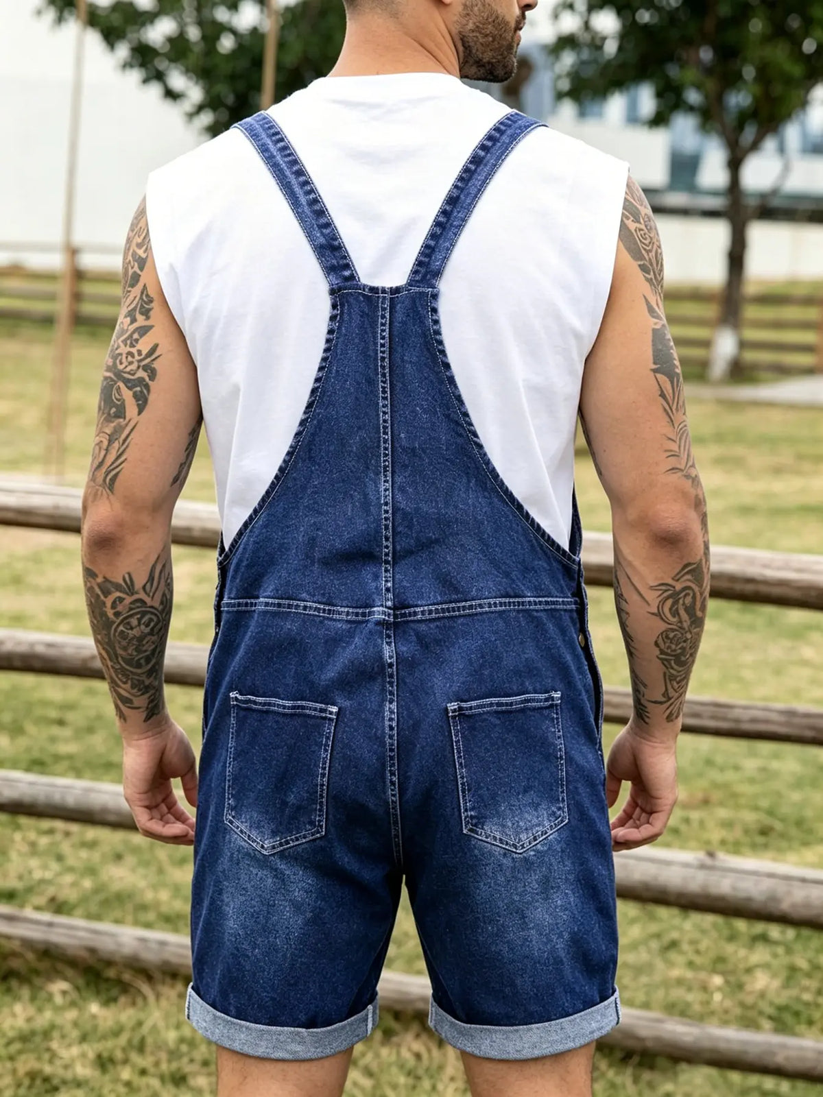 y2k vintage Classic style casual fashion jean Denim menswear men's Peto straight-cut jeans with suspenders Jumpsuit, pure color casual style, suitable for vacation wear, perfect gift for boyfriend or husband