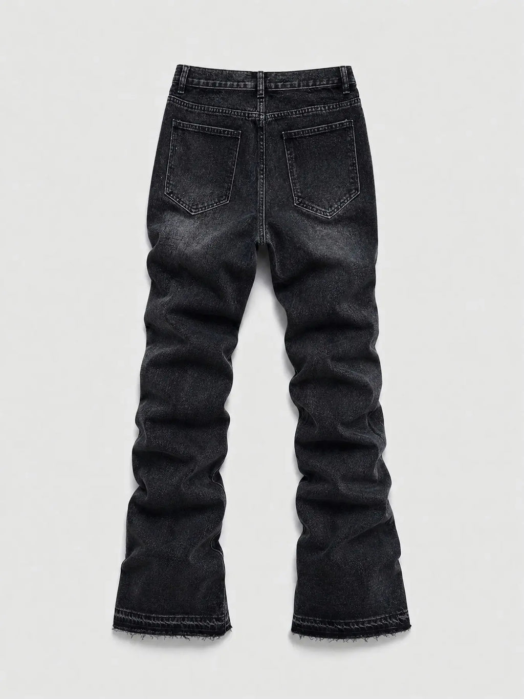 Men's Wide Leg, Loose-Fitting Pop Art Print, Vintage Y2K Washed Denim, Four-Season Wear, Unique Patchwork Design, Comfortable & Stylish, Streetwear Pants, Versatile Jeans