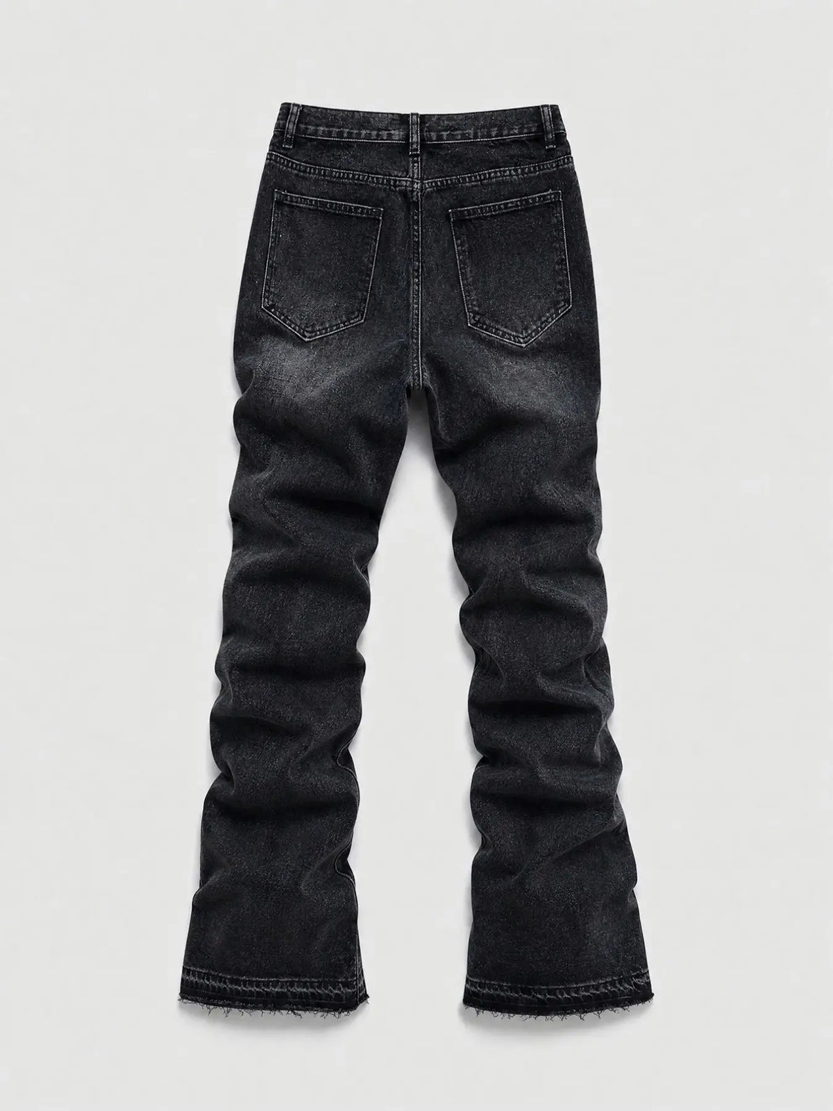 Men's Wide Leg, Loose-Fitting Pop Art Print, Vintage Y2K Washed Denim, Four-Season Wear, Unique Patchwork Design, Comfortable & Stylish, Streetwear Pants, Versatile Jeans