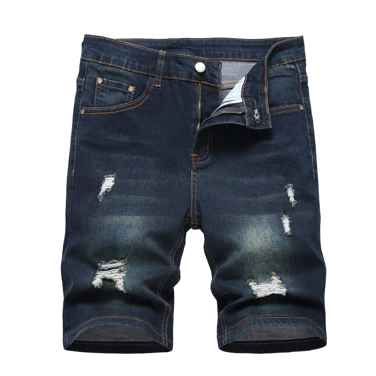 JUNBAOSS Men's MultiPack Slim Fit Stretch Denim ShortsRipped Skinny Jean Shorts for Men, Distressed FashionStraight Comfort Flex Waist Short Denim Jean, MenswearClassic Street Style Cotton Fabric Jean Natural HipsterPersonalized Stylish Jeans with Pockets