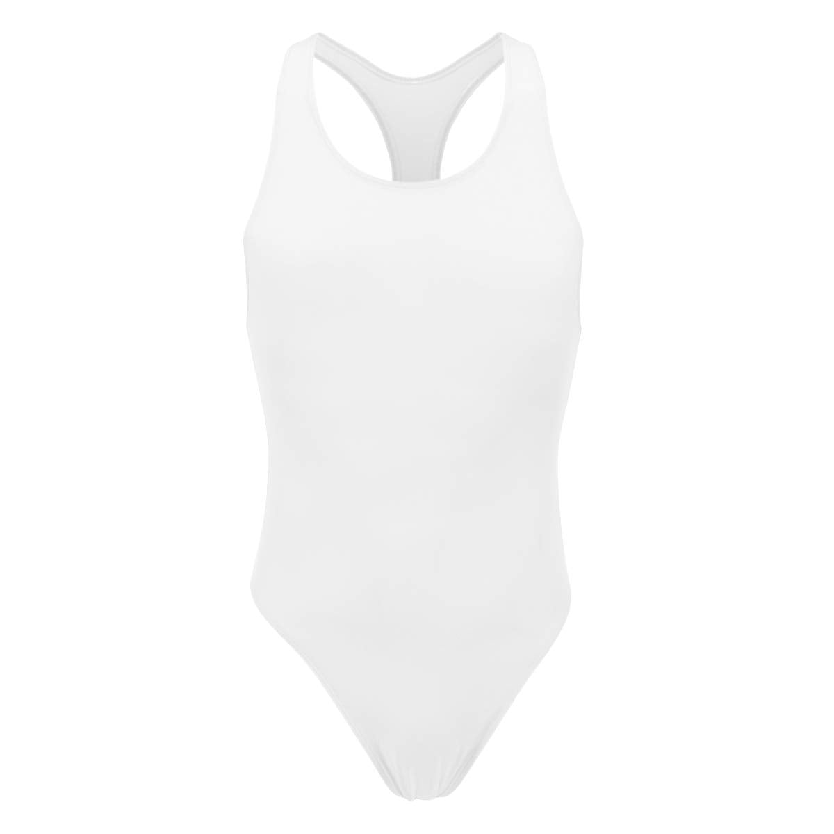 FYMNSI Men's Leotard Underwear Sexy Racer Back One-Piece Bodysuit Stretch Swimsuit Thongs Singlet Workout