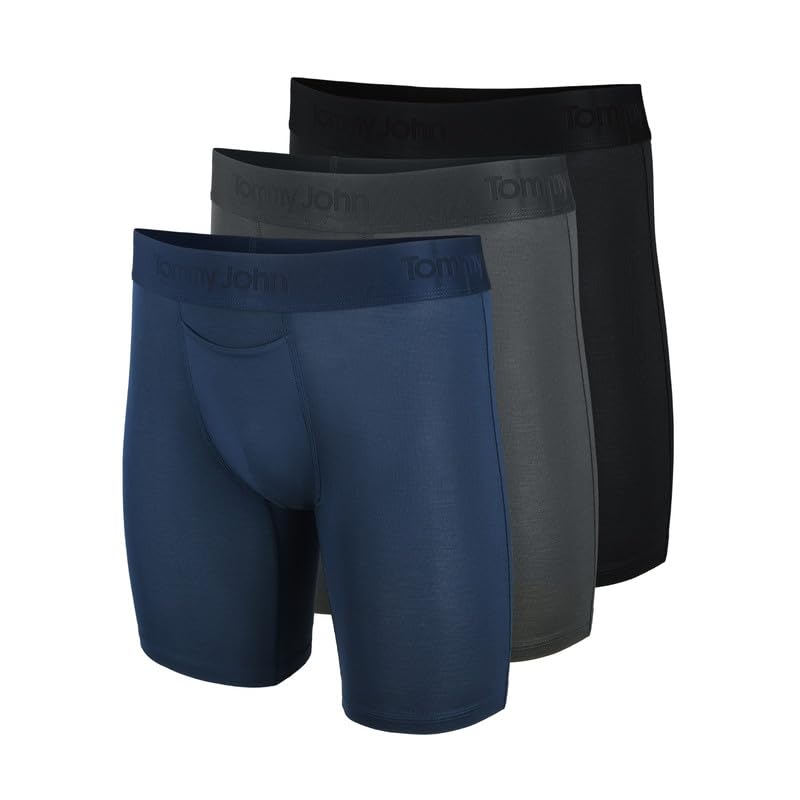 Tommy John Men's Second Skin 8" Boxer Brief Underwear