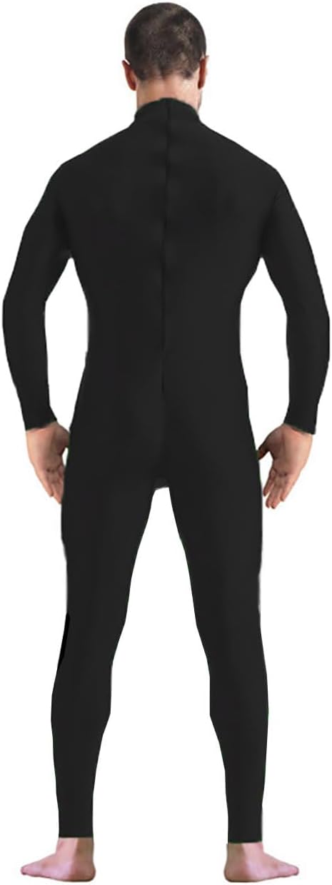 Men's and Women's Stretch Spandex Zentai Unitard Bodysuit Costume Without Hood Feet Hands