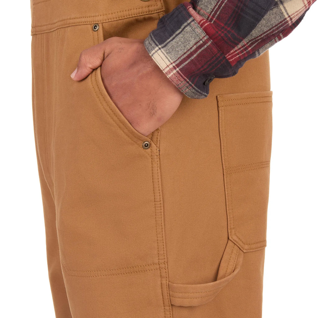 Fleece Lined Canvas Overalls