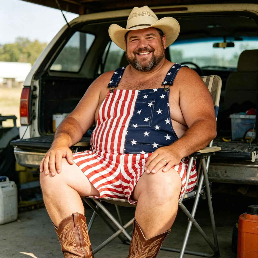 OeyFnbmO Plus Size 4th of July American Flag Overalls for Men USA 250th Anniversary Shorts Stretchy Denim Romper Memorial Day Coveralls Patriotic Gifts Summer Wins Wear Independence Day Jumpsuits Fashion Father's Day BBQ Outdoor Menswear