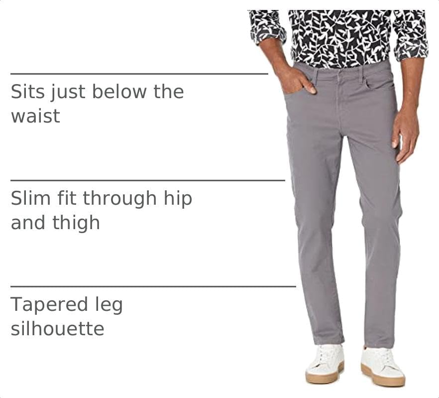 Amazon Essentials Men's 5-Pocket Stretch Twill Jeans-Inspired Casual Pants