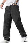 Baggy Jeans for Men Y2K Streetwear Vintage Wide Leg Loose Fit Denim Pants Hip Hop Skater Carpenter Jeans
