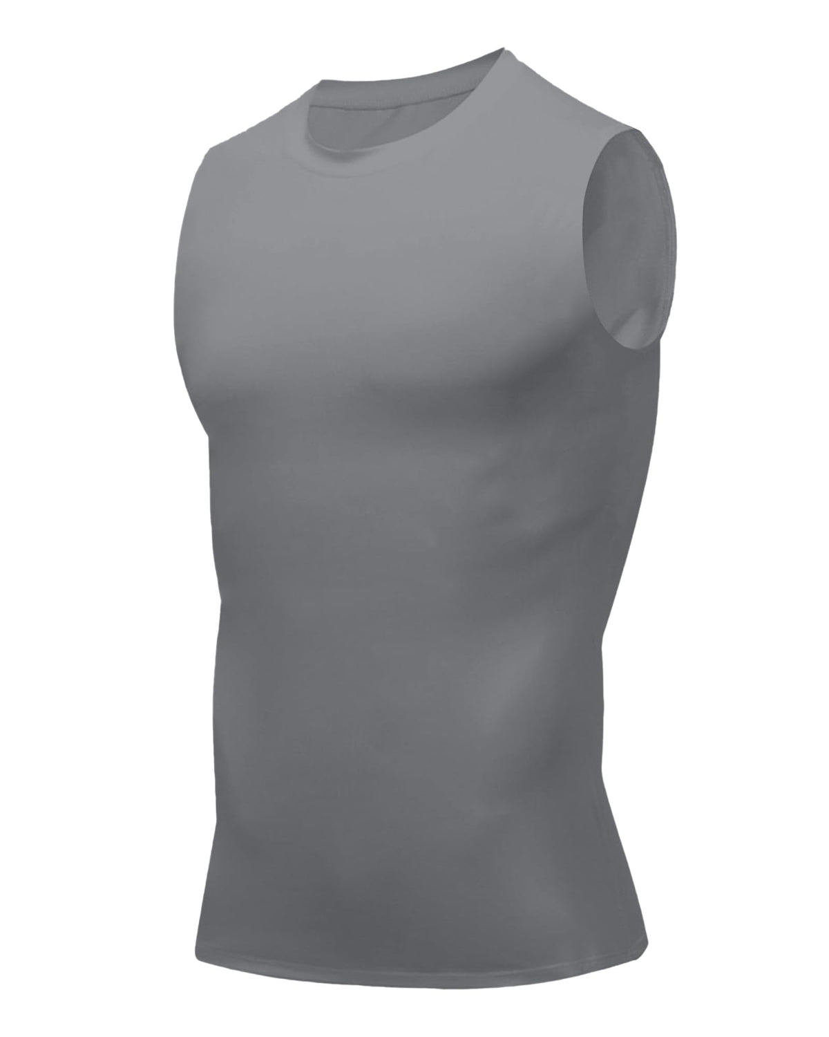 Compression Shirt Men Slimming Body Shaper Vest Crewneck Workout Tank Top