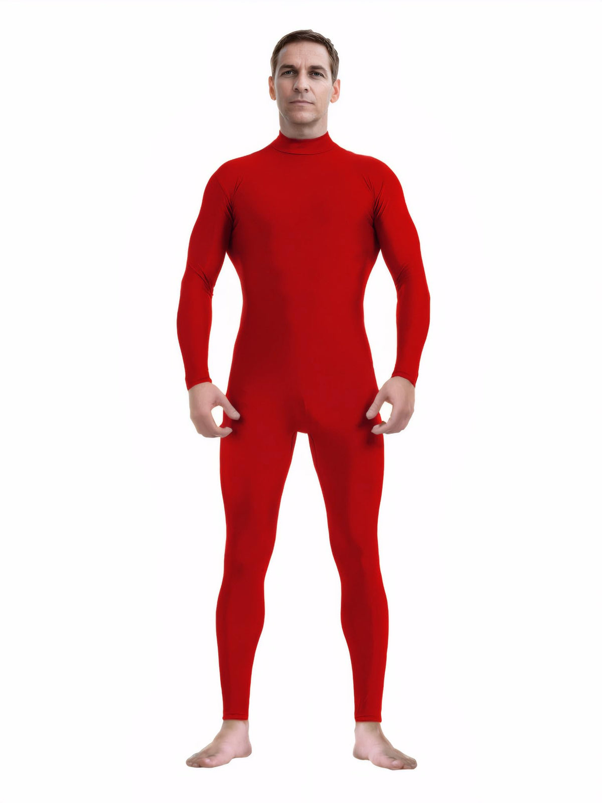 ATHX Men's and Women's Bodysuit Costume One Piece Unitard Halloween Spandex Skin Suit Cosplay Stretchy Full Body Zentai Suit