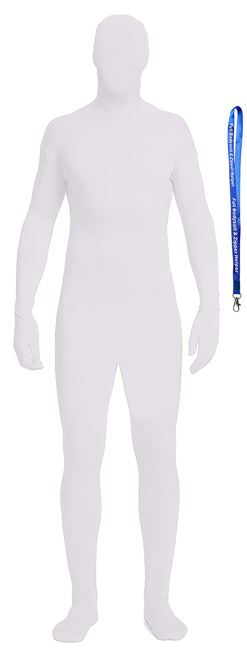 Full Bodysuit Include Zipper Helper Unisex Spandex Stretch Adult Costume Zentai Disappearing Man Body Suit