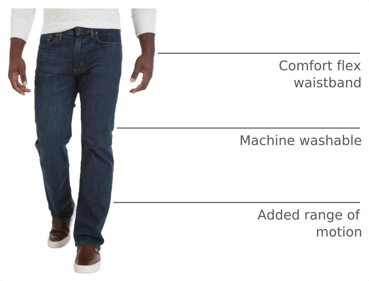 Wrangler Authentics Men's Comfort Flex Waist Relaxed Fit Jean