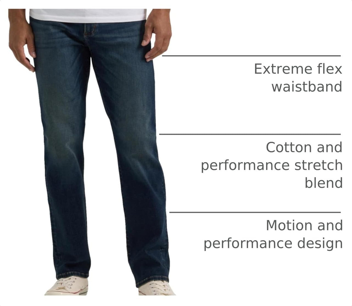 Lee Men's Extreme Motion Relaxed Straight Jean