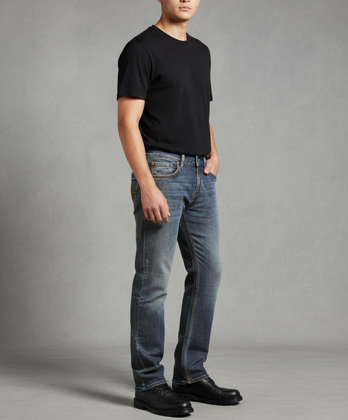 Flypaper Men’s Fashion Bootcut Blue Jeans Regular Fit Mens Work Pants