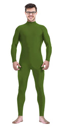 Men's and Women's Stretch Spandex Zentai Unitard Bodysuit Costume Without Hood Feet Hands