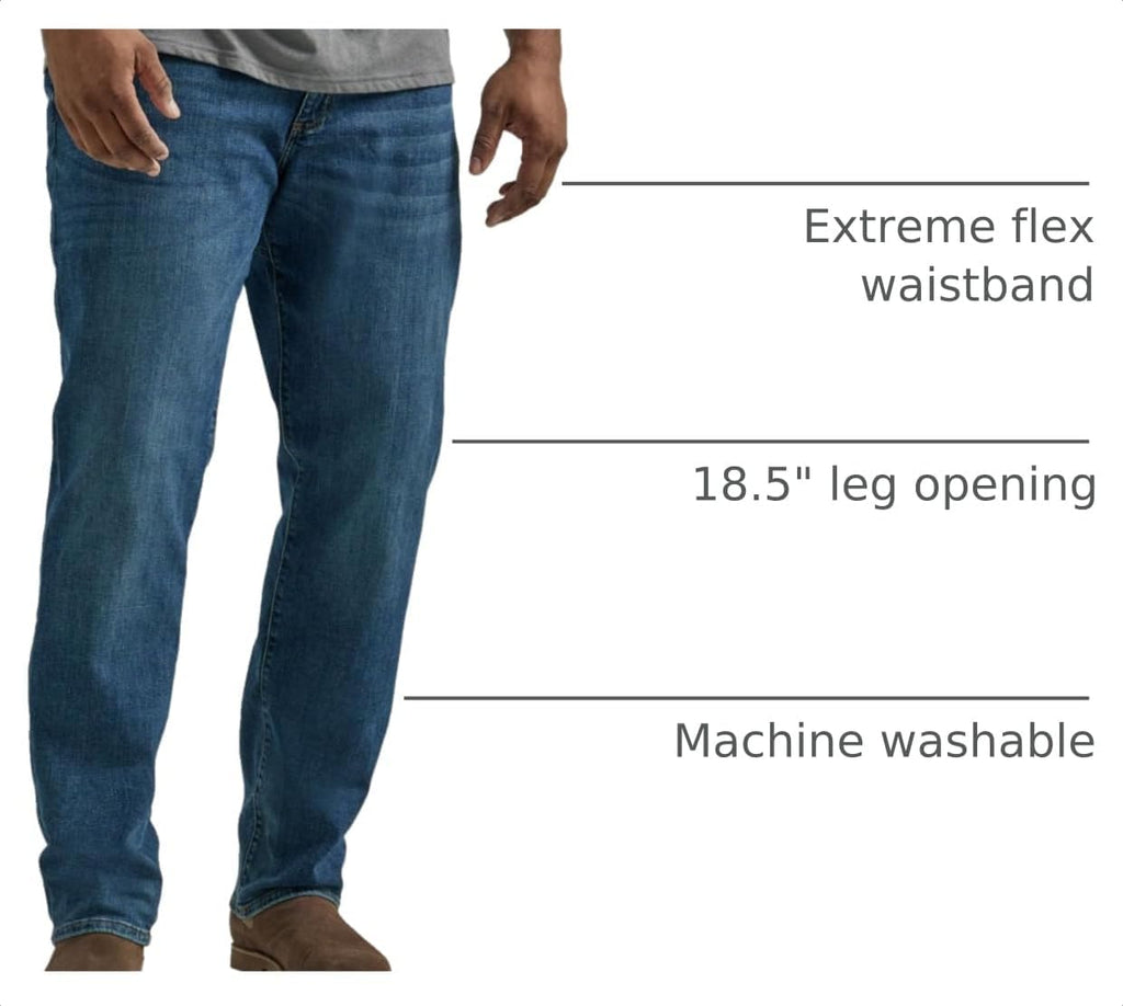 Lee Men's Big & Tall Extreme Motion Straight Taper Jean