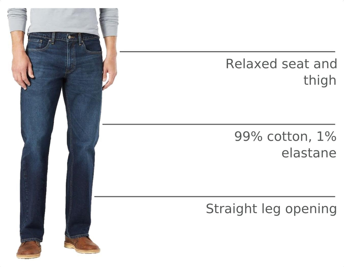 Levi Strauss Signature Gold Men's Relaxed Fit Flex Jeans