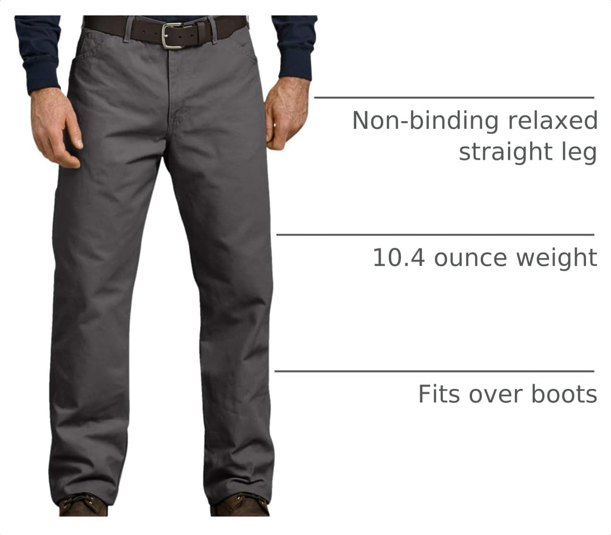 Dickies Men's Relaxed Fit Heavyweight Duck Carpenter Pants