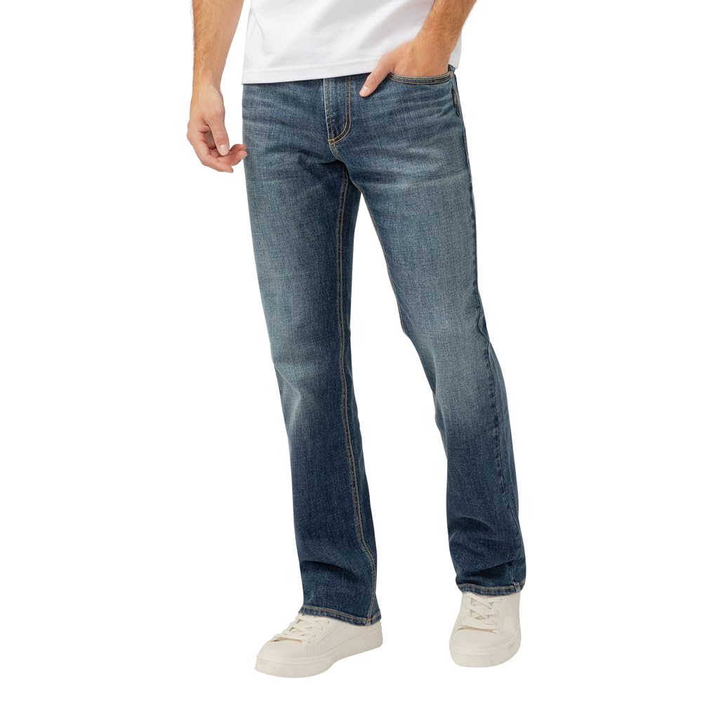 Silver Jeans Co. Mens Jace Slim Fit Bootcut Jeans