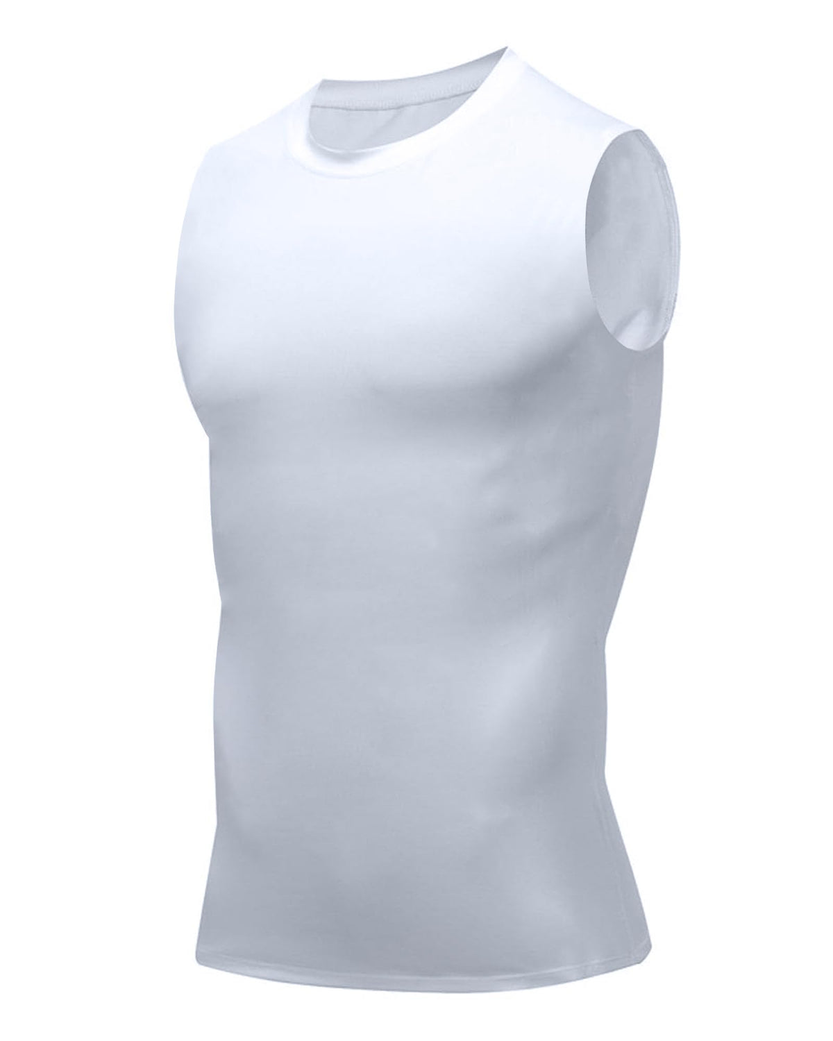 Compression Shirt Men Slimming Body Shaper Vest Crewneck Workout Tank Top