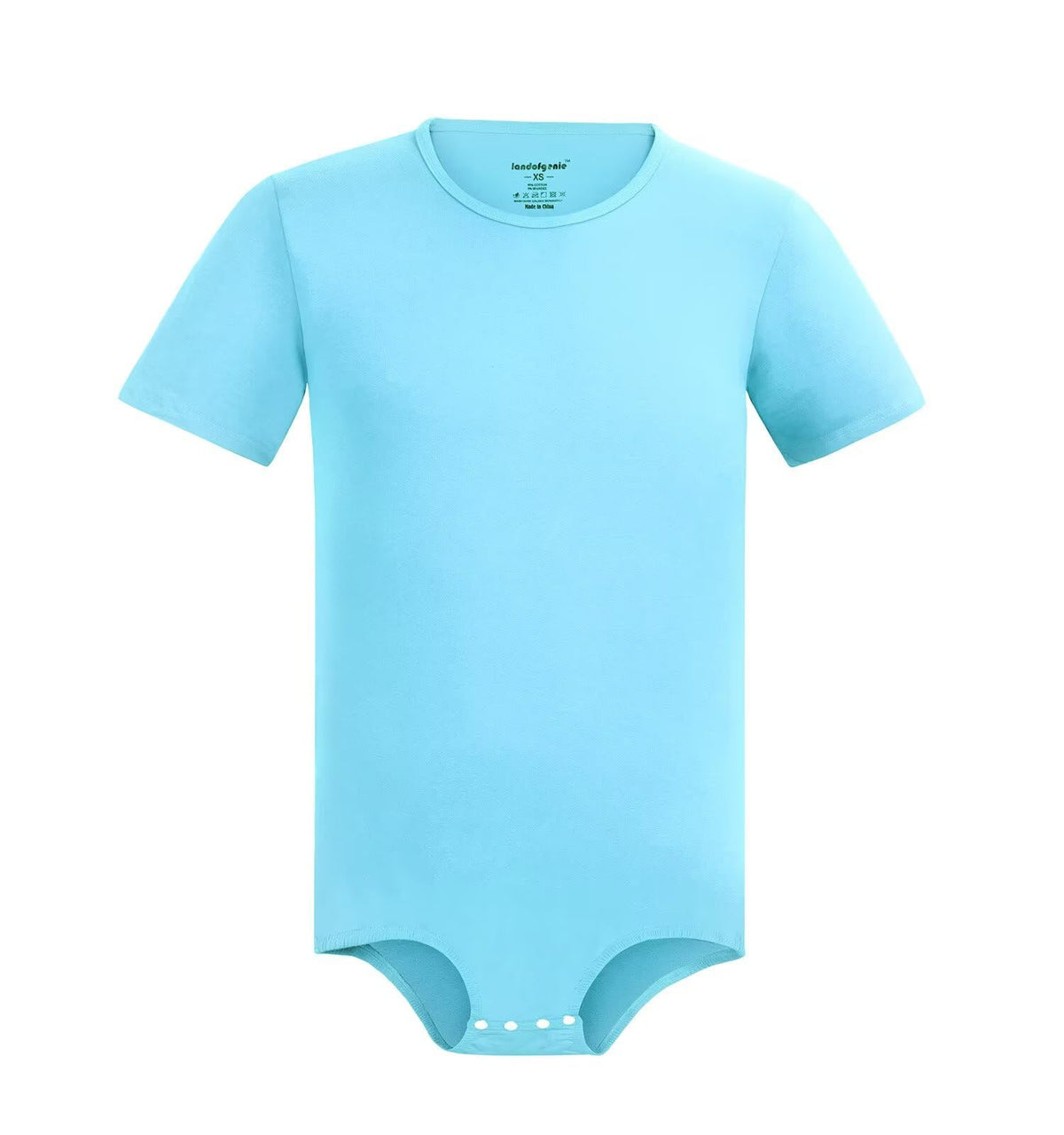 Landofgenie Mens Short Sleeve Onesie Solid Basic Bodysuit Pajama