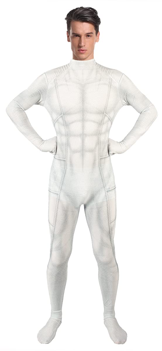 Men's Muscle Bodysuit Jumpsuit Full Body Compression Athletic Suit Halloween Costume for Adult