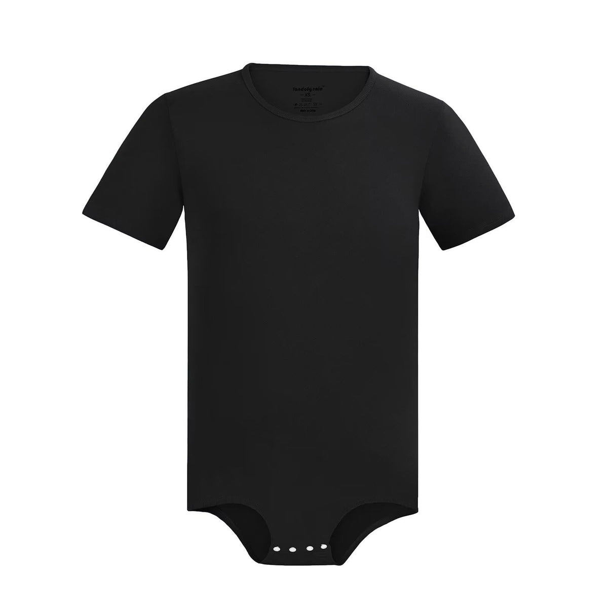 Landofgenie Mens Short Sleeve Onesie Solid Basic Bodysuit Pajama