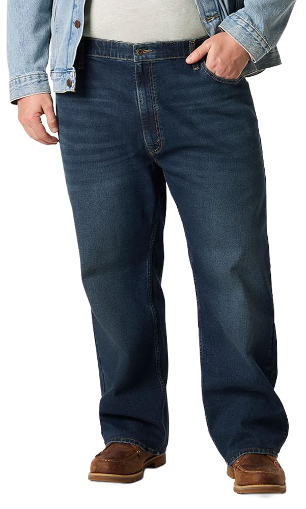 Levi Strauss Signature Gold Men's Relaxed Fit Flex Waistband Jeans