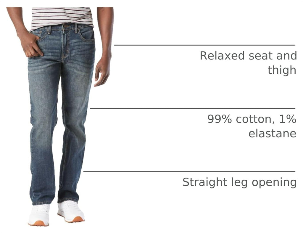 Levi Strauss Signature Gold Men's Relaxed Fit Flex Jeans