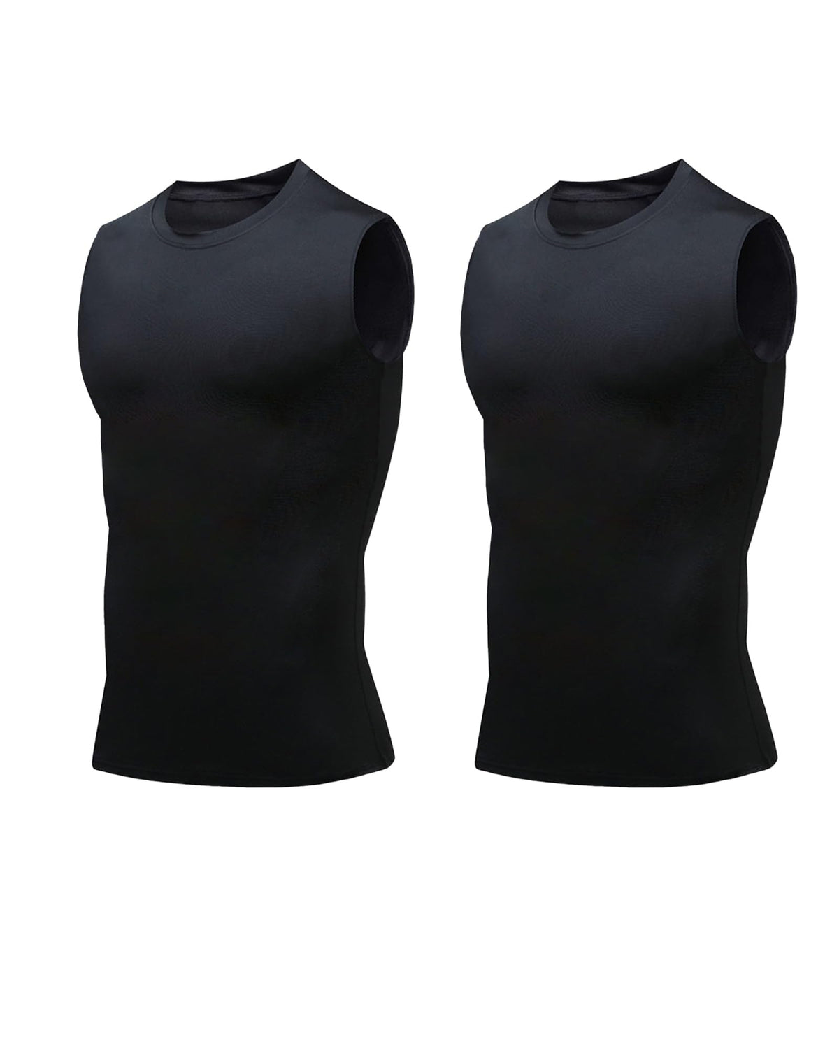 Compression Shirt Men Slimming Body Shaper Vest Crewneck Workout Tank Top