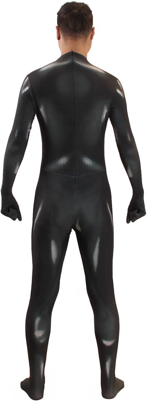 Men's Muscle Bodysuit Jumpsuit Full Body Compression Athletic Suit Halloween Costume for Adult