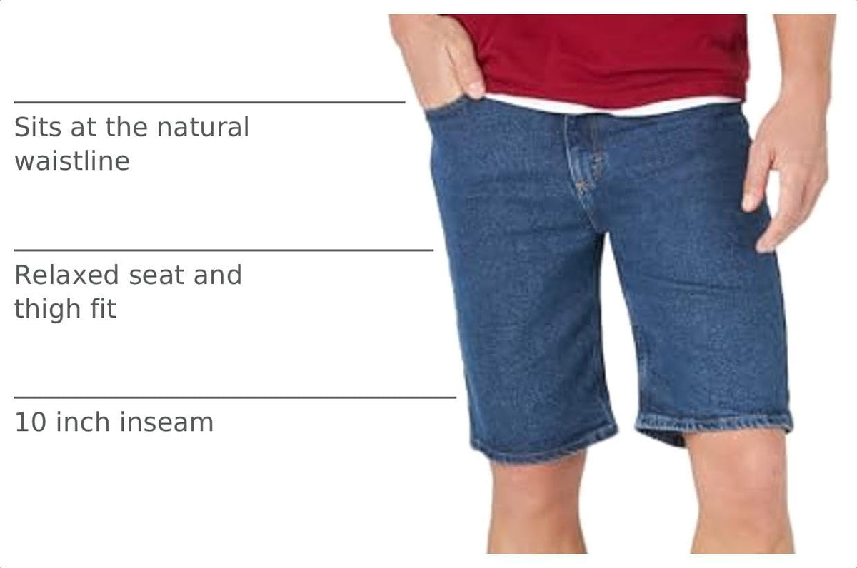 Wrangler Authentics Men's Classic Relaxed Fit Five Pocket Jean Short