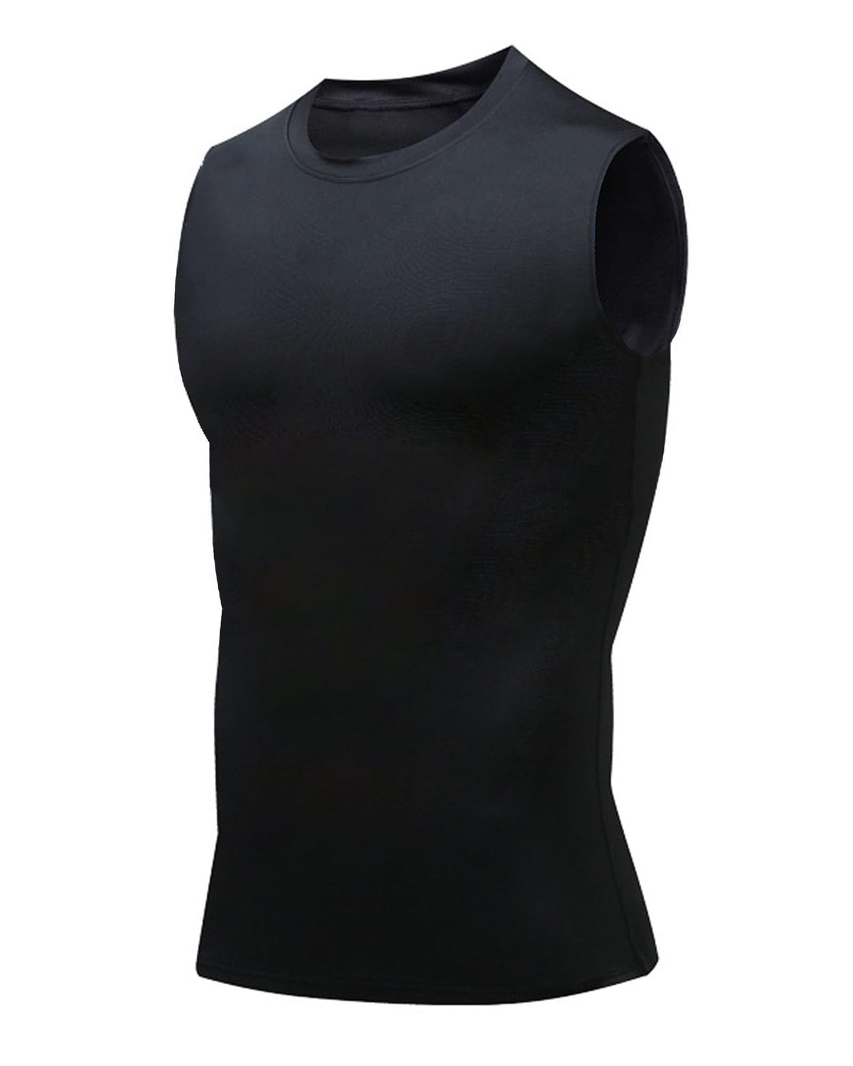 Compression Shirt Men Slimming Body Shaper Vest Crewneck Workout Tank Top