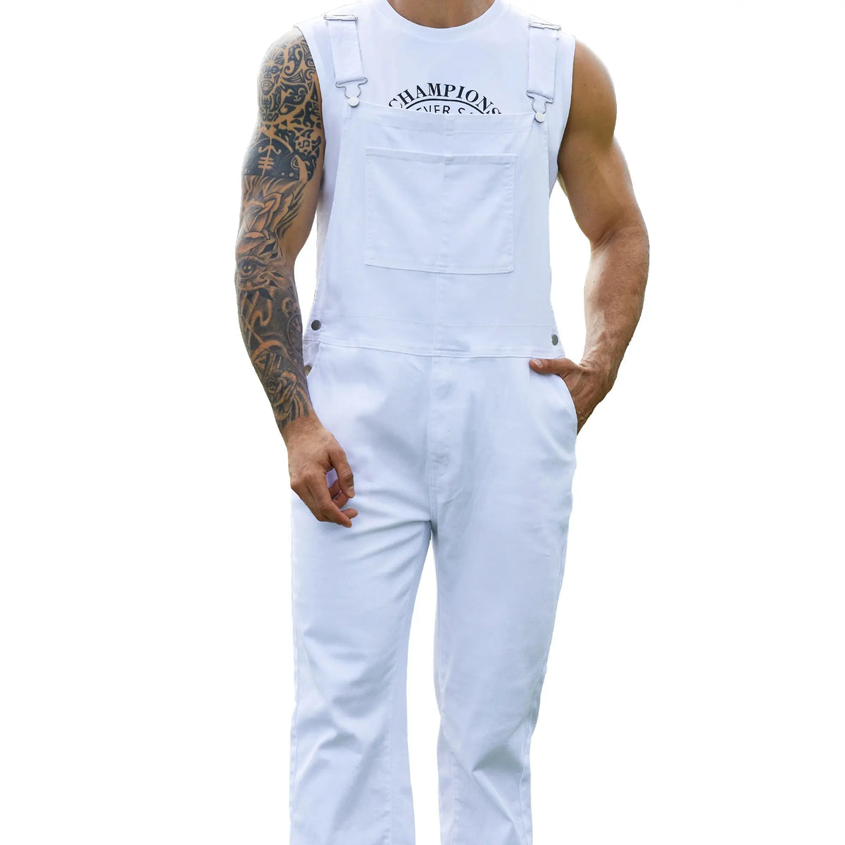 YXLUOKY Overalls for Men Fashion Coveralls Work Utility Stretch Denim Women Bib Jumpsuit with Pockets Menswear for Thanksgiving Christmas & New Year