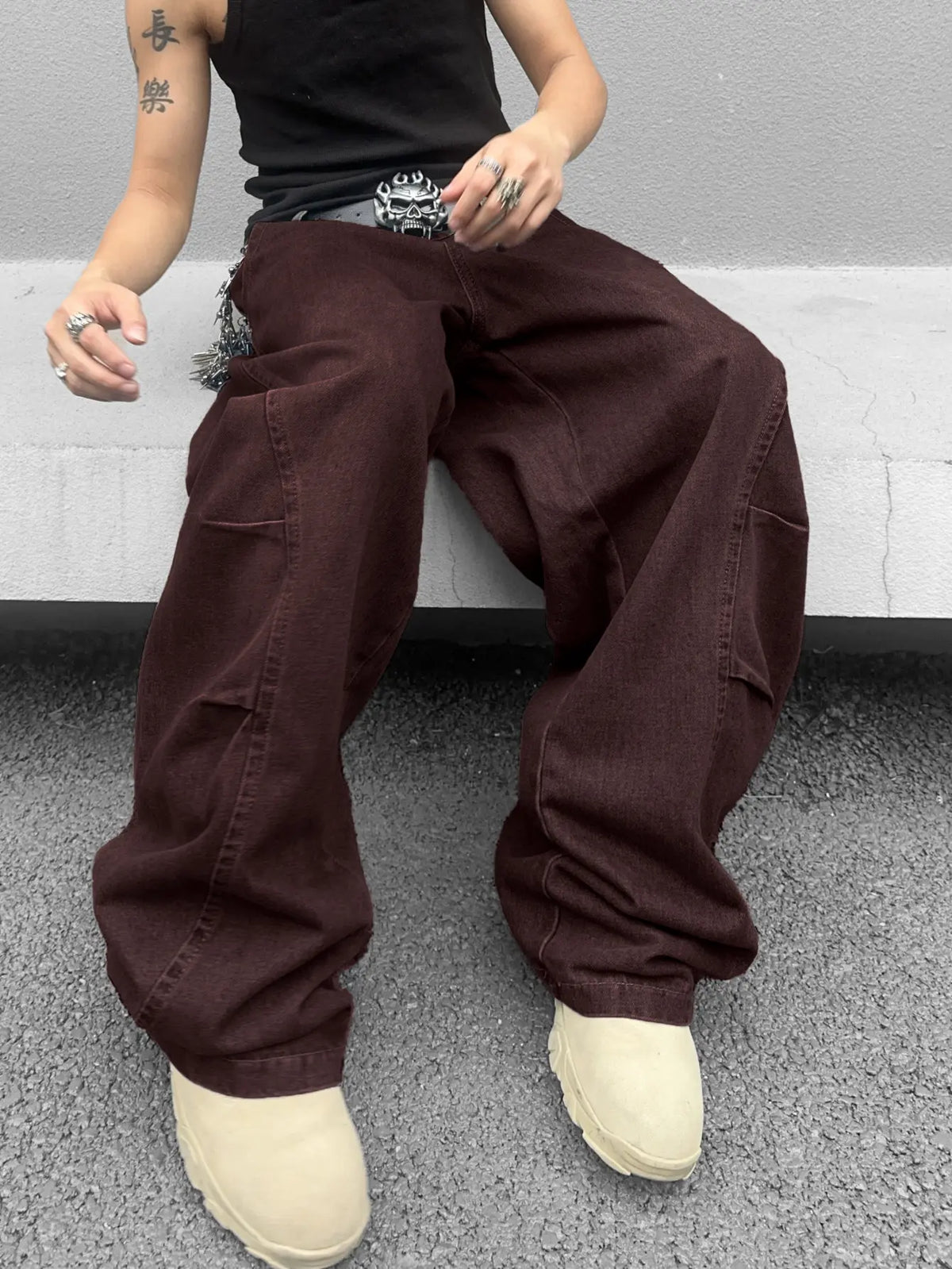 DealsForYouDays Wide Leg Jeans Spring To Summer Hip Hop Baggy Denim Pants Y2k Streetwear Jeans