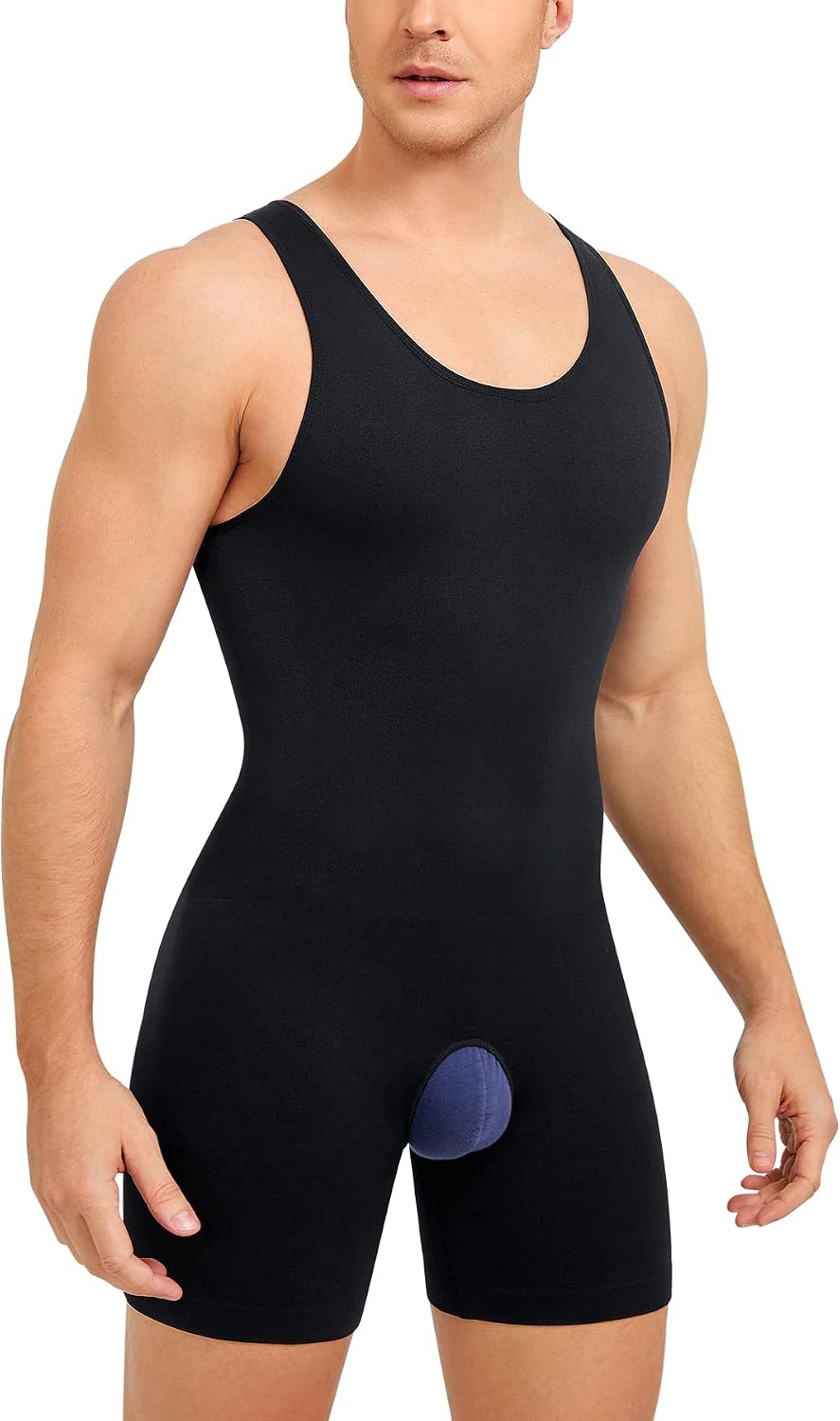 Men's Full Body Shapewear Compression Bodysuit Tummy Control