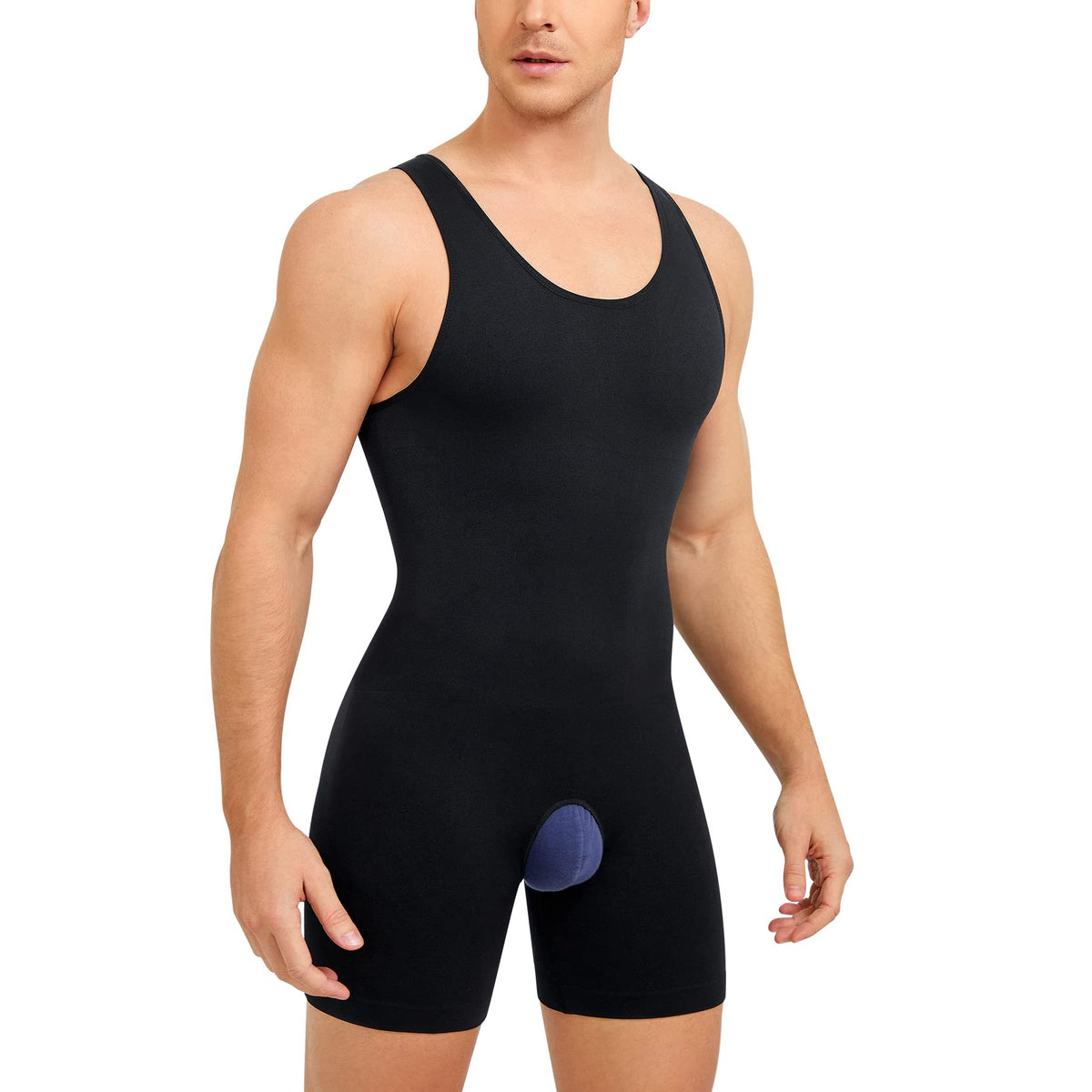 Men's Full Body Shapewear Compression Bodysuit Tummy Control