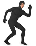 Spooktacular Creations Mens Halloween Costume Open Face Bodysuit Jumpsuit, Zentai Costume Bodysuit for Halloween Party
