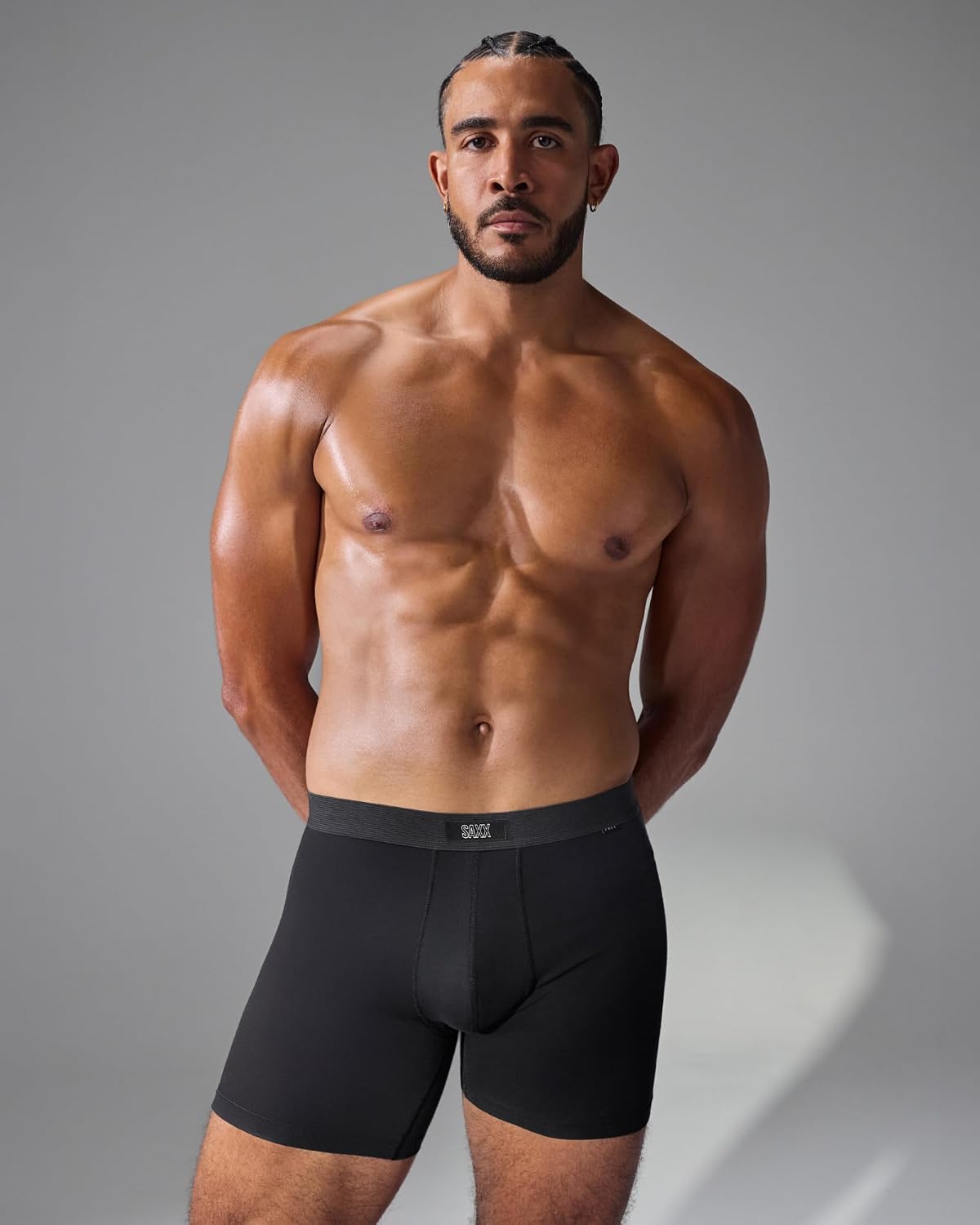 SAXX Underwear Co. Men's 3Six Five Pouch-Free Cotton Boxer Brief 5-Pack