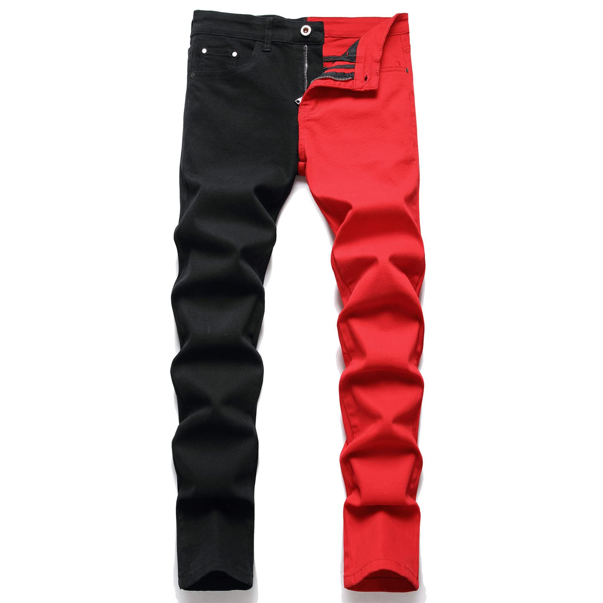 AITITIA Men's Ripped Regular Fit Jeans