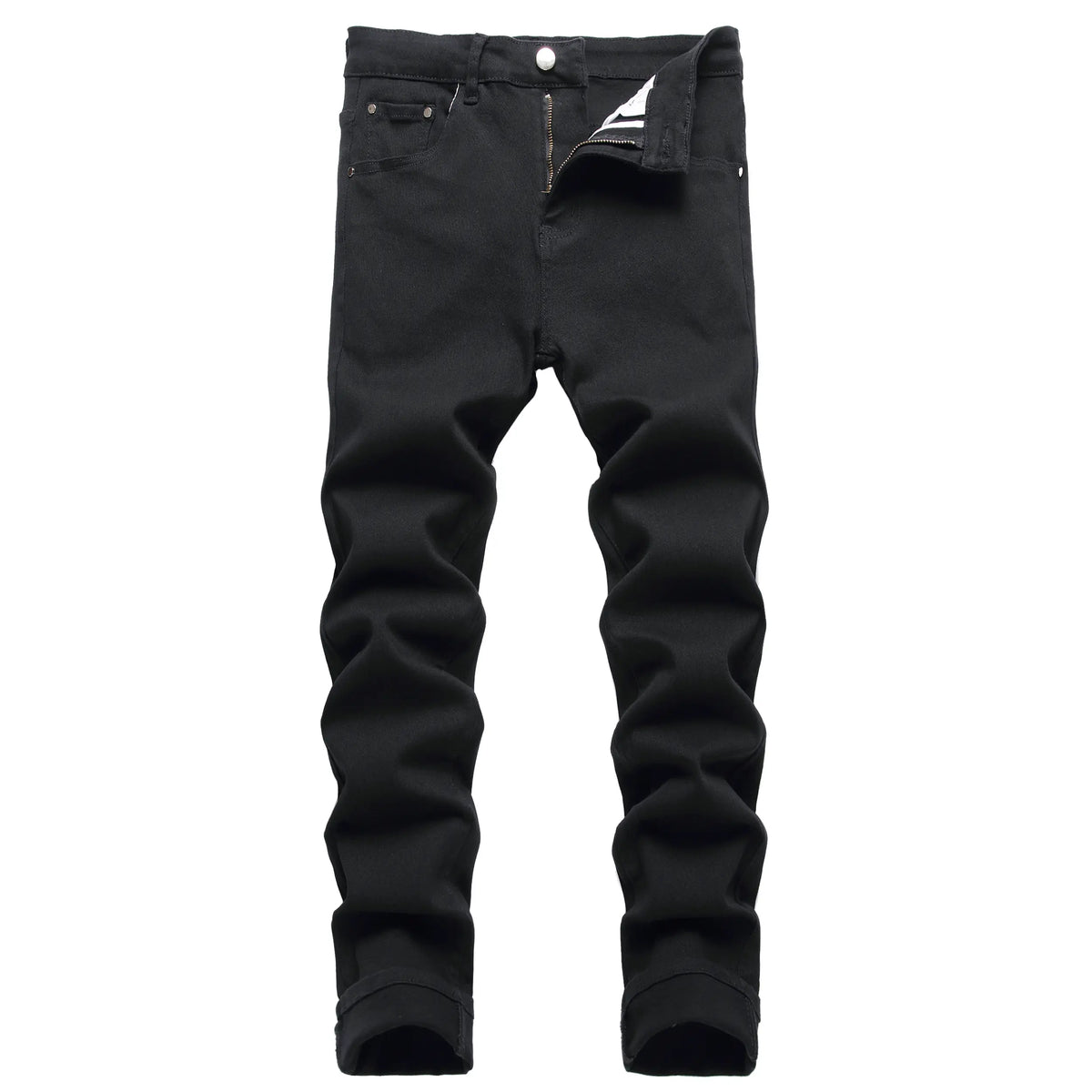 JUNBAOSS Men's Slim Fit Stretch Jeans Ripped Skinny Jeans for Men, Distressed Straight Leg Fashion Casual Popular Chic Comfort Flex Waist Denim Pants, Menswear Classic Street Style Cotton Fabric Jean Natural Hipster Personalized Stylish Jeans with Pockets