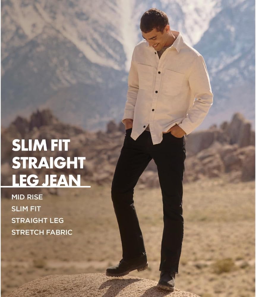 Wrangler Authentics Men's Slim Fit Straight Leg Jean