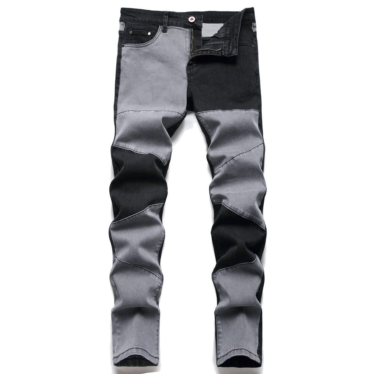 AITITIA Men's Ripped Regular Fit Jeans