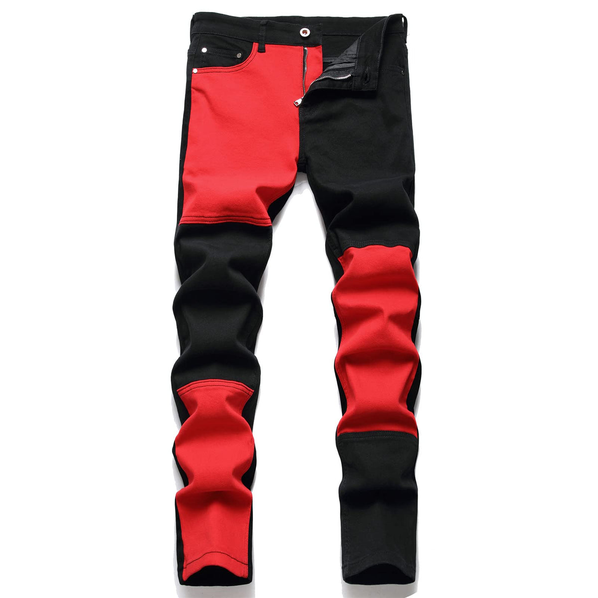 AITITIA Men's Ripped Regular Fit Jeans