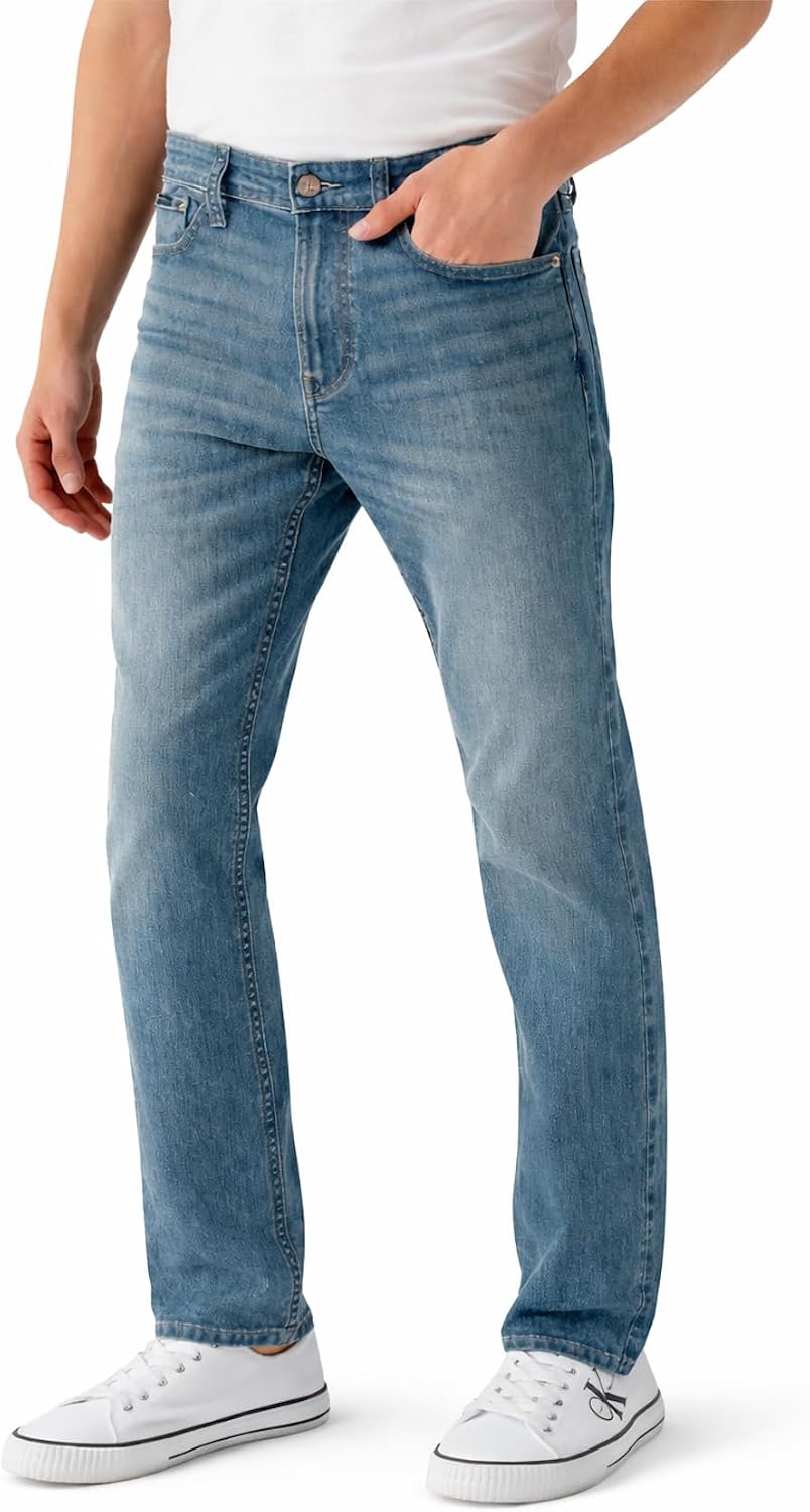 Calvin Klein Jeans Men's High Stretch Straight Fit Denim Jean
