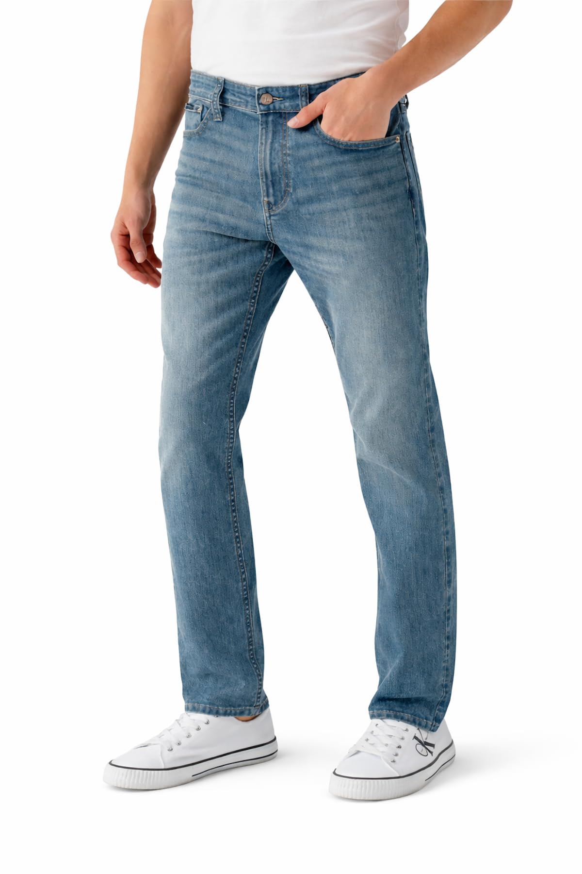 Calvin Klein Jeans Men's High Stretch Straight Fit Denim Jean