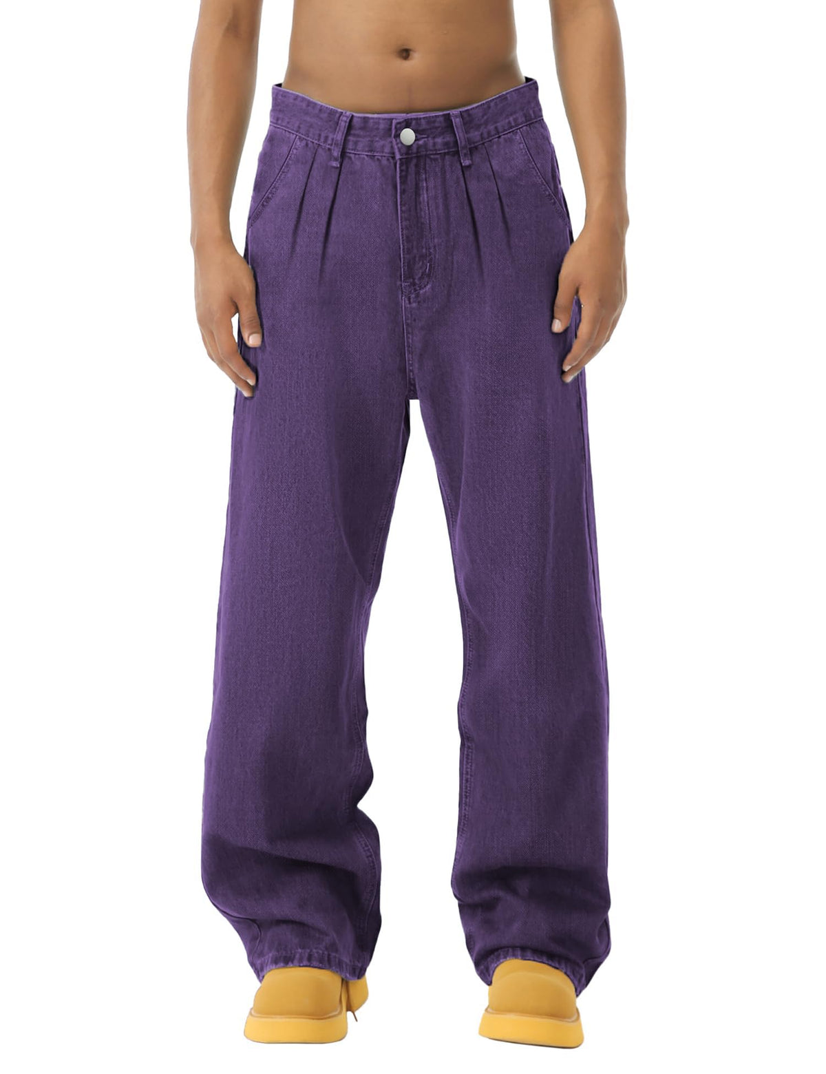 EMMIOL Men's Baggy Jeans Y2K Cargo Jeans Wide Leg Denim Pants