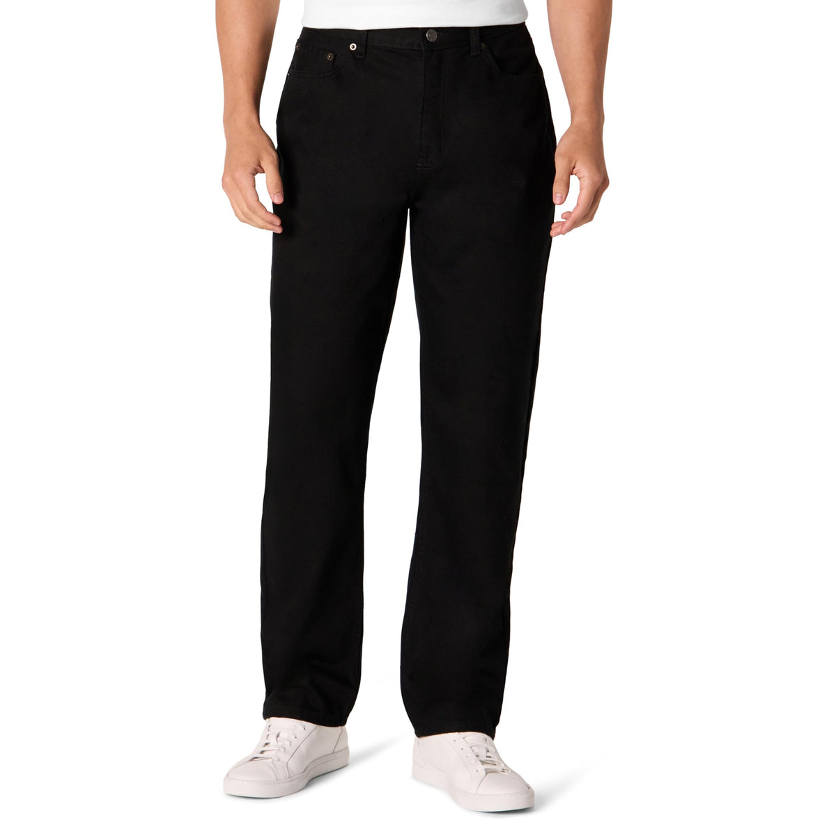 Amazon Essentials Men's Relaxed-Fit Heavyweight Rigid Jeans, 5 Pocket Styling