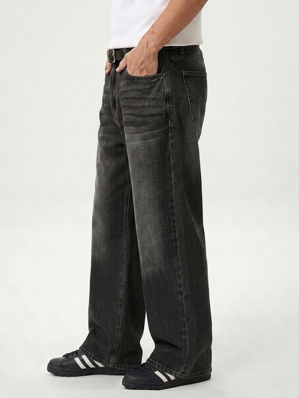 Comdecevis Men's Baggy Fit Jean Pants